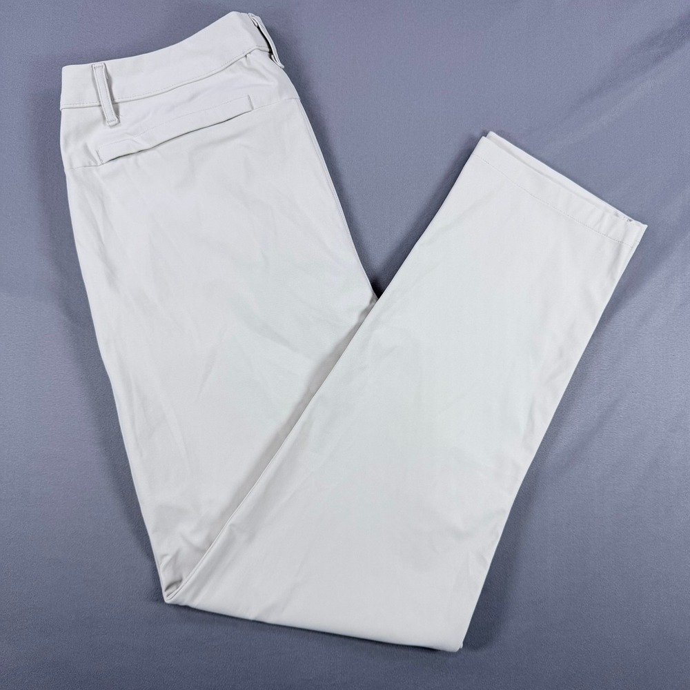 All in Motion Mens 32x30 Light Khaki Recycled Polyester Stretch Golf Chino Pants